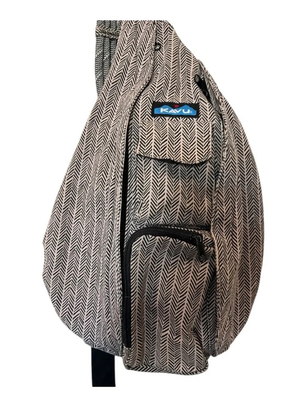 KAVU Beige Chevron Sling Jacket